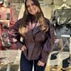 Eco leather Jacket Bordeaux