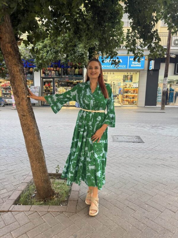 Φόρεμα maxi μακρυμάνικο