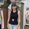 Αμάνικη μπλούζα peplum
