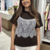 T-shirt με δαντέλα