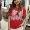 T-shirt με δαντέλα