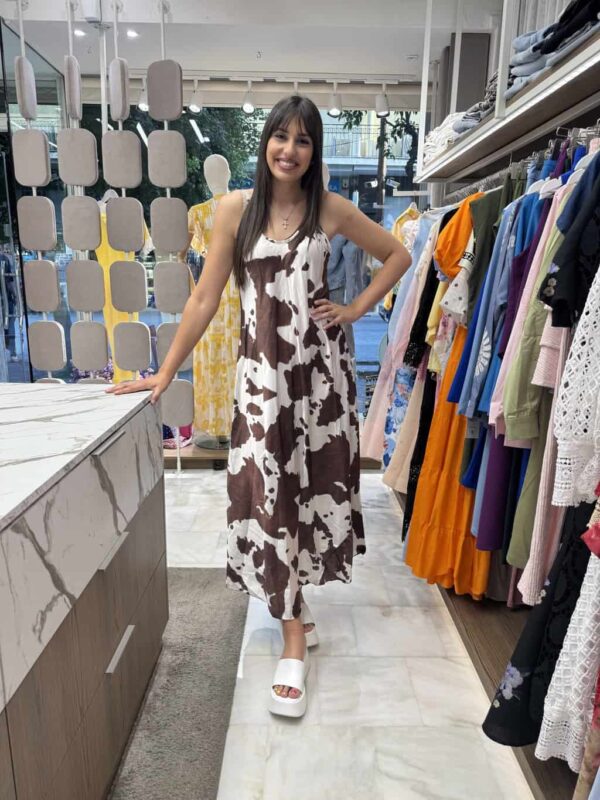 Φόρεμα cow print onesize