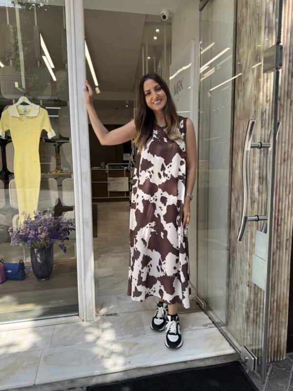Φόρεμα cow print