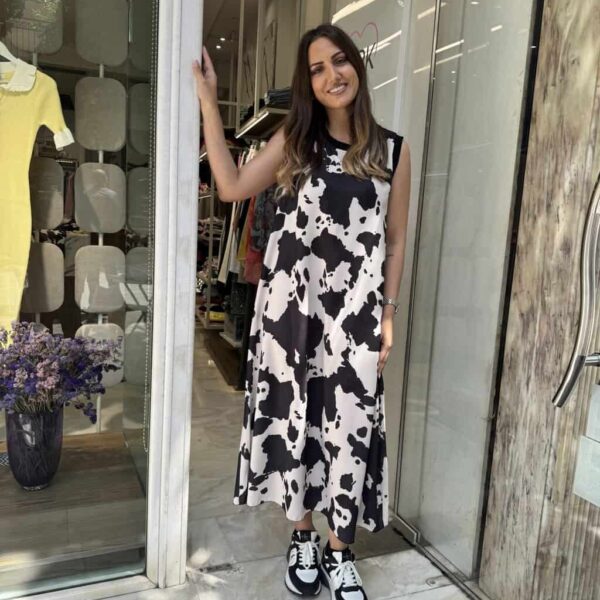 Φόρεμα cow print