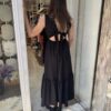 Φόρεμα με δέσιμο Μαύρο